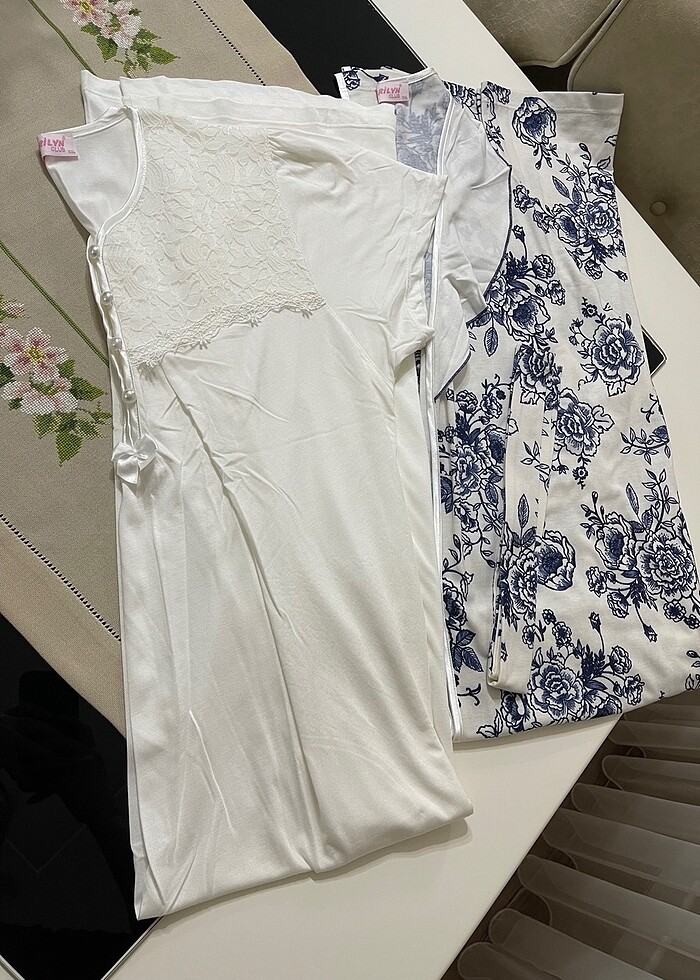 Lohusa Gecelik Sabahlık Takım - Görsel 4