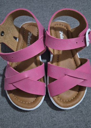Pembe Tokalı Kız Çocuk Sandalet