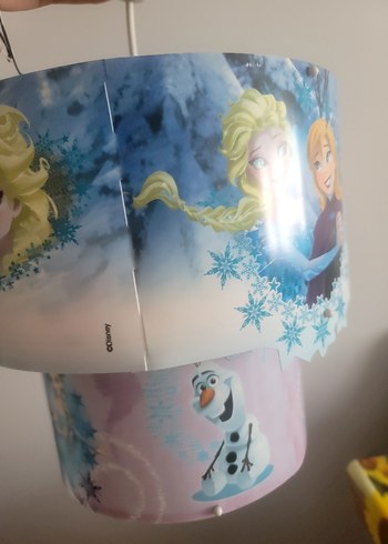 Frozen Mavi Frozen Temalı Çocuk Avizesi
