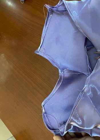 Parlak Mor V Yakalı Kolsuz Kız Elbisesi - Görsel 9