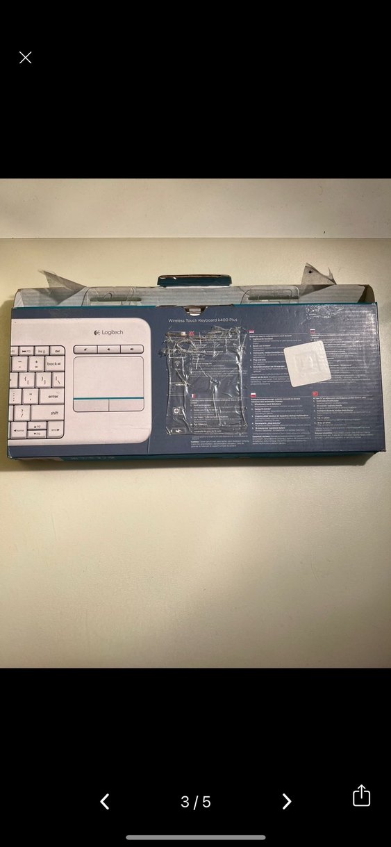 Logitech Beyaz Kablosuz Touch Klavye - Görsel 3