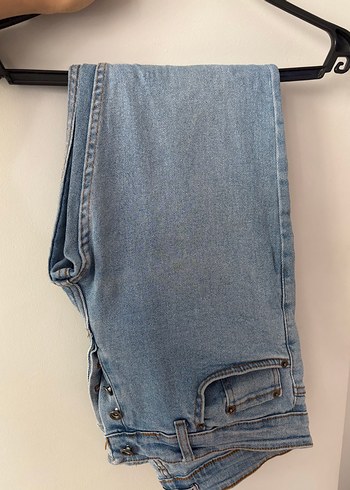 Düğmeli Regular Fit Midi Kot Pantolon