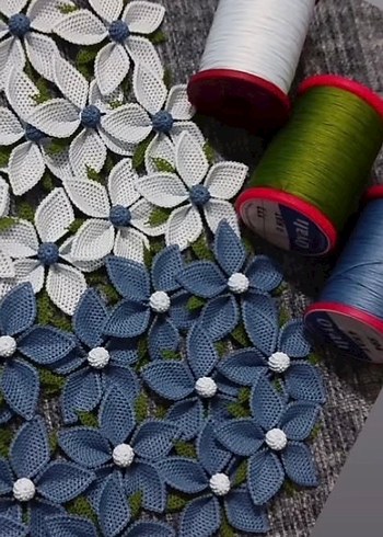 Adet fiyatı 100  dir El Yapımı Çiçek Motifi - Görsel 2