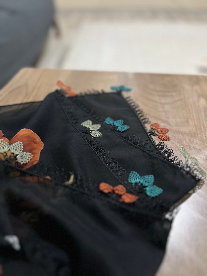 Zincir Detaylı Çok Renkli Bohem Kadın  tilbenti - Görsel 5