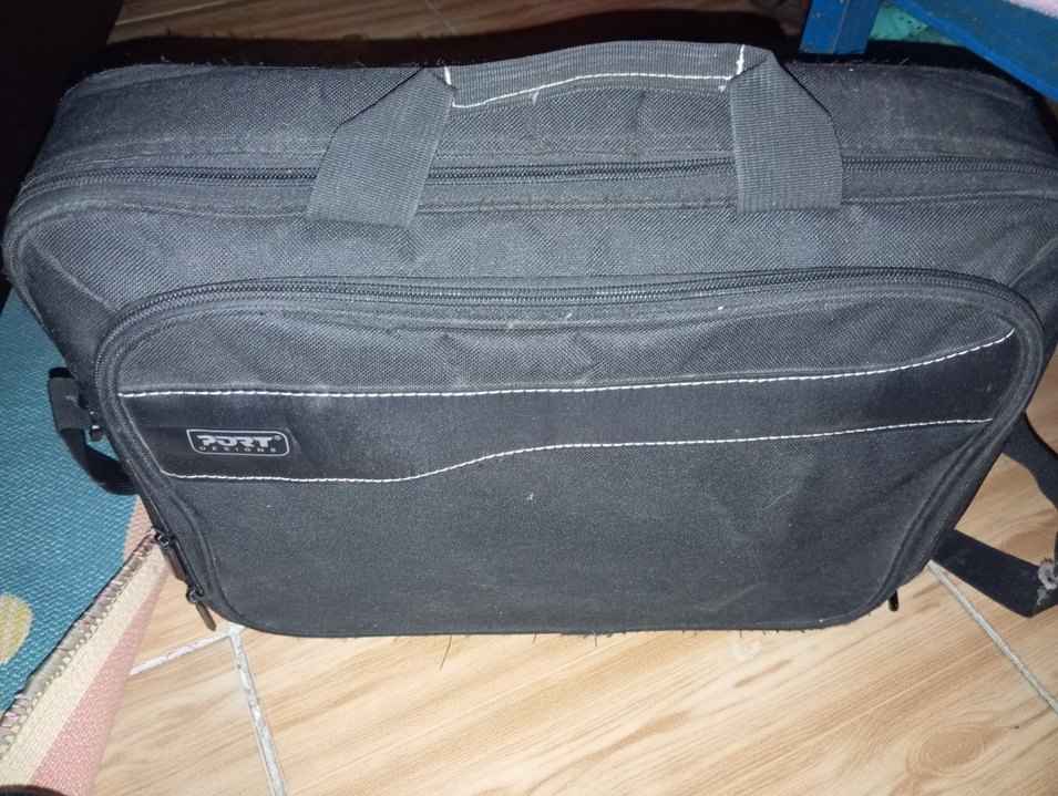 Fermuarlı Siyah Kadın Laptop Çantası - Görsel 2