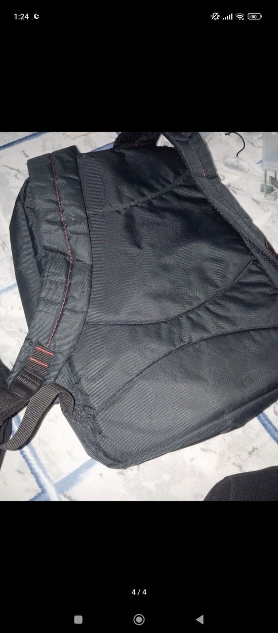 Siyah Baskılı Erkek Sırt Çantası - Görsel 3