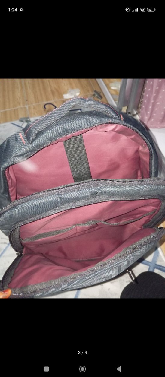 Siyah Baskılı Erkek Sırt Çantası - Görsel 2