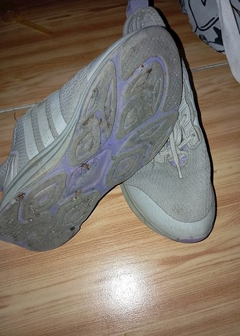 Bej Bağcıklı Kadın Spor Ayakkabı - Görsel 2