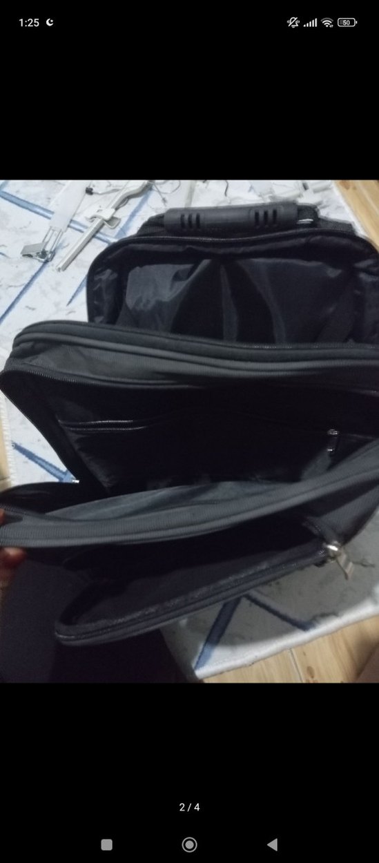 Siyah Minimalist Erkek Sırt Çantası - Görsel 2