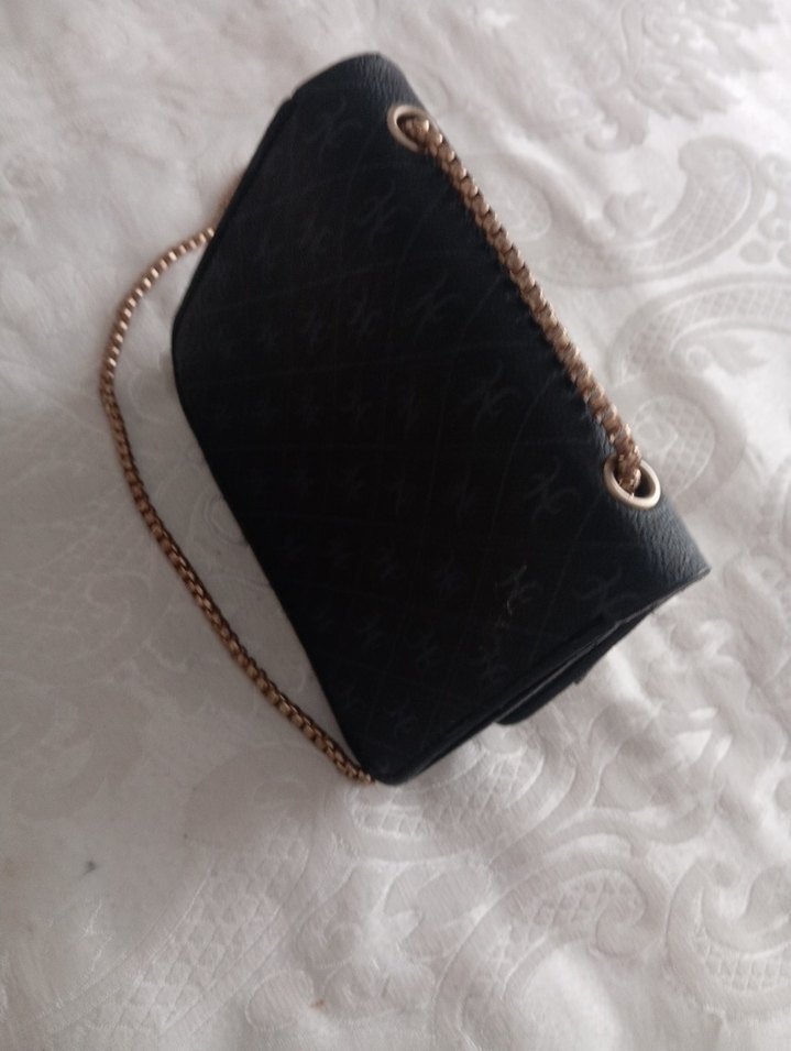 Zincir Detaylı Siyah Kadın Çanta - Görsel 4