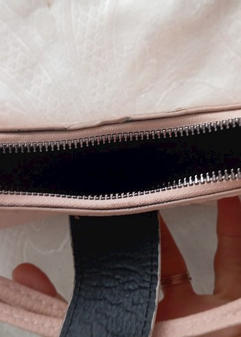 Pembe Deri Tokalı Kadın El Çantası - Görsel 3