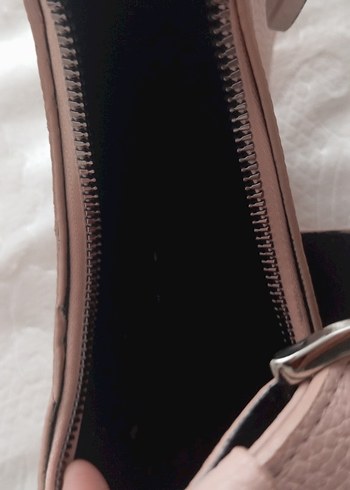 Pembe Deri Tokalı Kadın El Çantası - Görsel 4