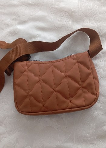 Zara Kahverengi Deri Kadın Çanta - Görsel 3