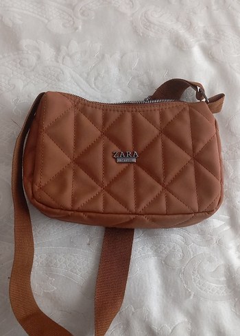 Zara Kahverengi Deri Kadın Çanta - Görsel 2