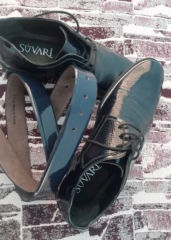 Koyu Mavi Yılan Desenli Erkek Klasik Ayakkabı - Görsel 2