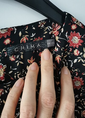xs Beden Chima Çiçekli Elbise
