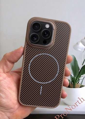 İphone Karbon Fiber Magsafe Özellikli Kılıf / Kapak