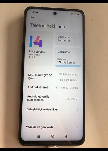 POCO X3 PRO TR CİHAZ 256/8