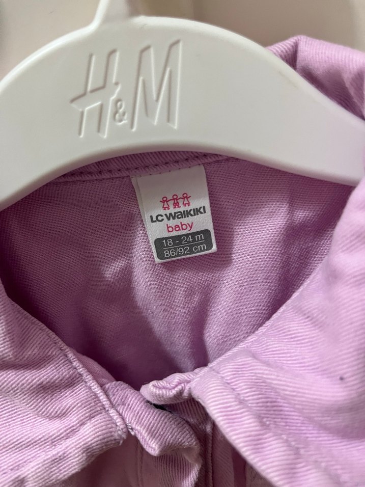 Kız Çocuk Mor Kuşaklı Tulum - Görsel 2