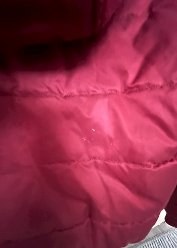 Bordo Fermuarlı Kadın Kışlık Ceket - Görsel 4