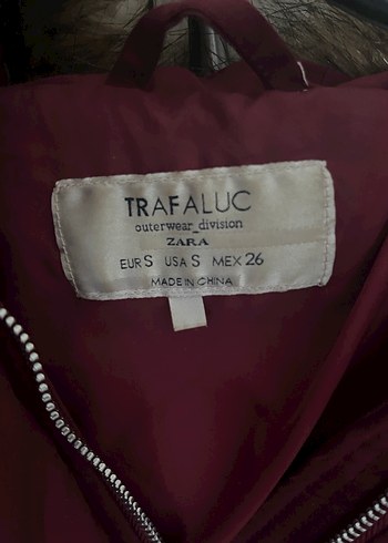 Bordo Fermuarlı Kadın Kışlık Ceket - Görsel 3