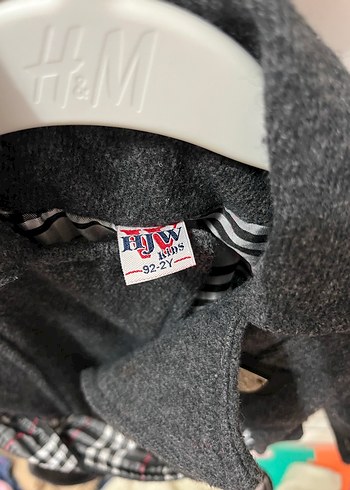 Gri kız Çocuk Kemerli Ceket - Görsel 2