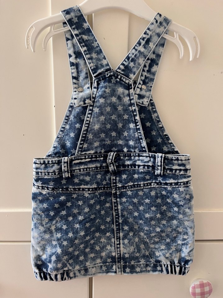 3Nakışlı Kot Kız Elbise - Görsel 2