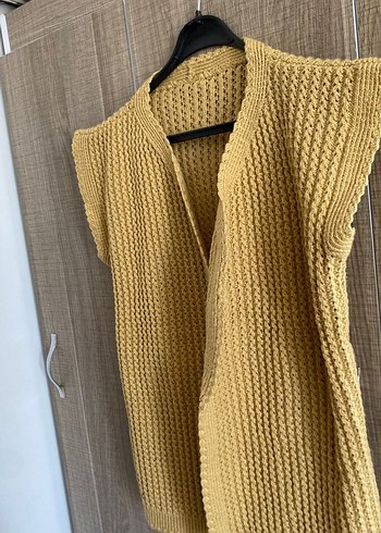 Ceyizlik yelek V Yaka Örgü hiç kullanılmadı sıfır - Görsel 2