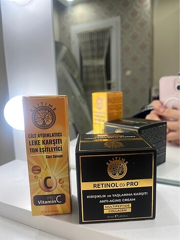 Retinol ve leke karşıtı krem