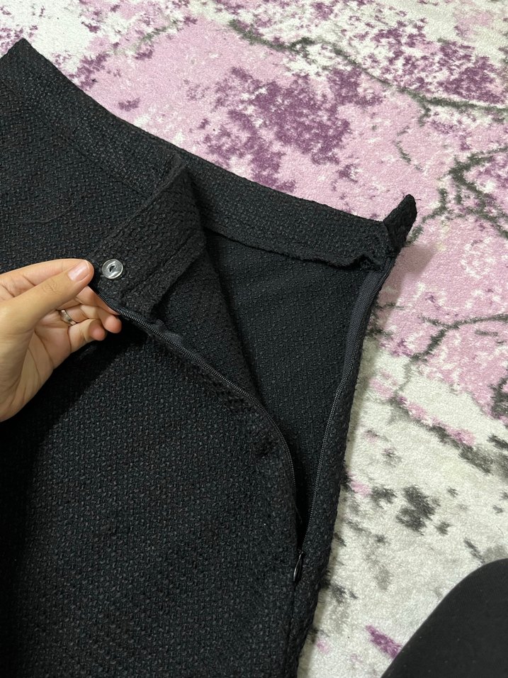 Siyah uzun kışlık etek - Görsel 3