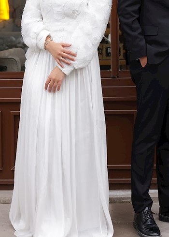 Beyaz nikah elbise - Görsel 2