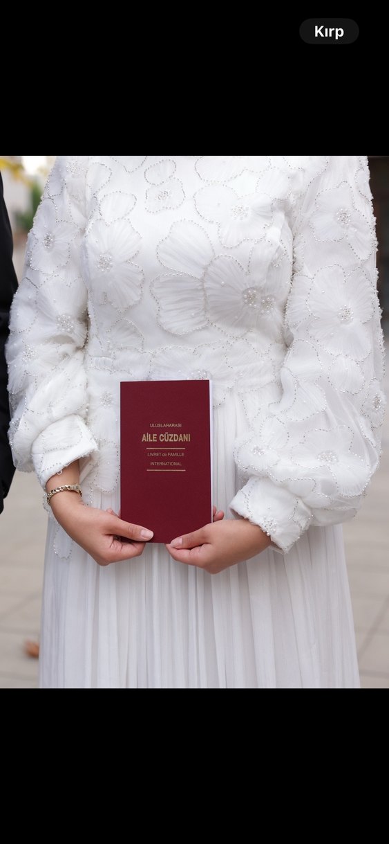 Beyaz nikah elbise - Görsel 4