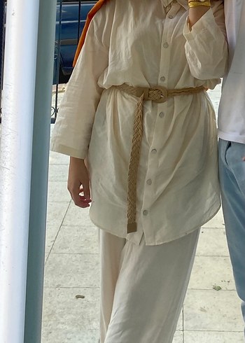 Beyaz keten takım - Görsel 2