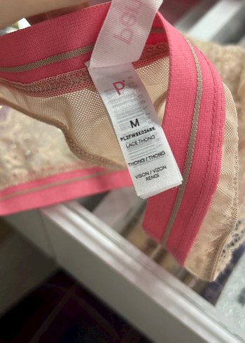 Dantel Detaylı Pudra Rengi Sütyen Takımı - Görsel 5