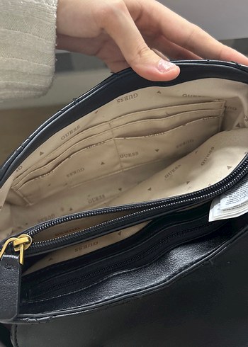 Siyah Deri Guess Kadın Çanta - Görsel 7