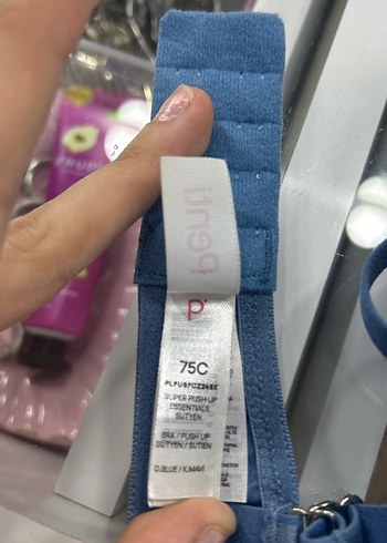 Mavi Puantiyeli Spor Sütyen - Görsel 4