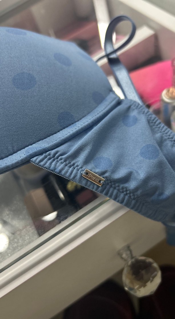 Mavi Puantiyeli Spor Sütyen - Görsel 2