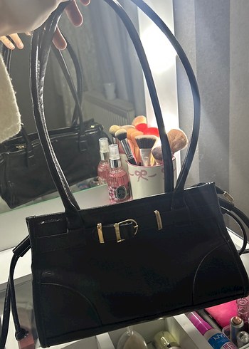 Siyah deri çanta - Görsel 2