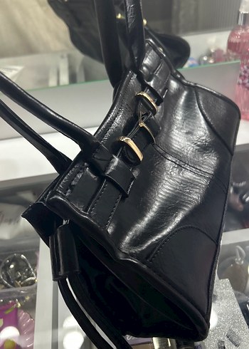 Siyah deri çanta - Görsel 4