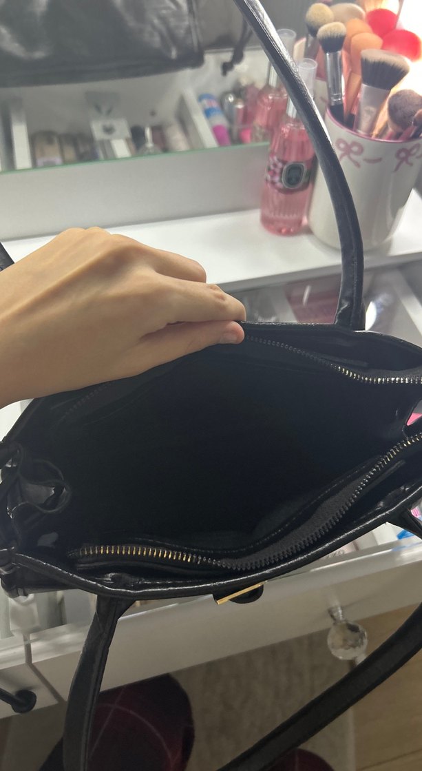 Siyah deri çanta - Görsel 5