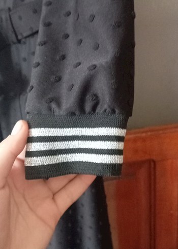 Kemerli Siyah Uzun  ferace kabsonlu - Görsel 5