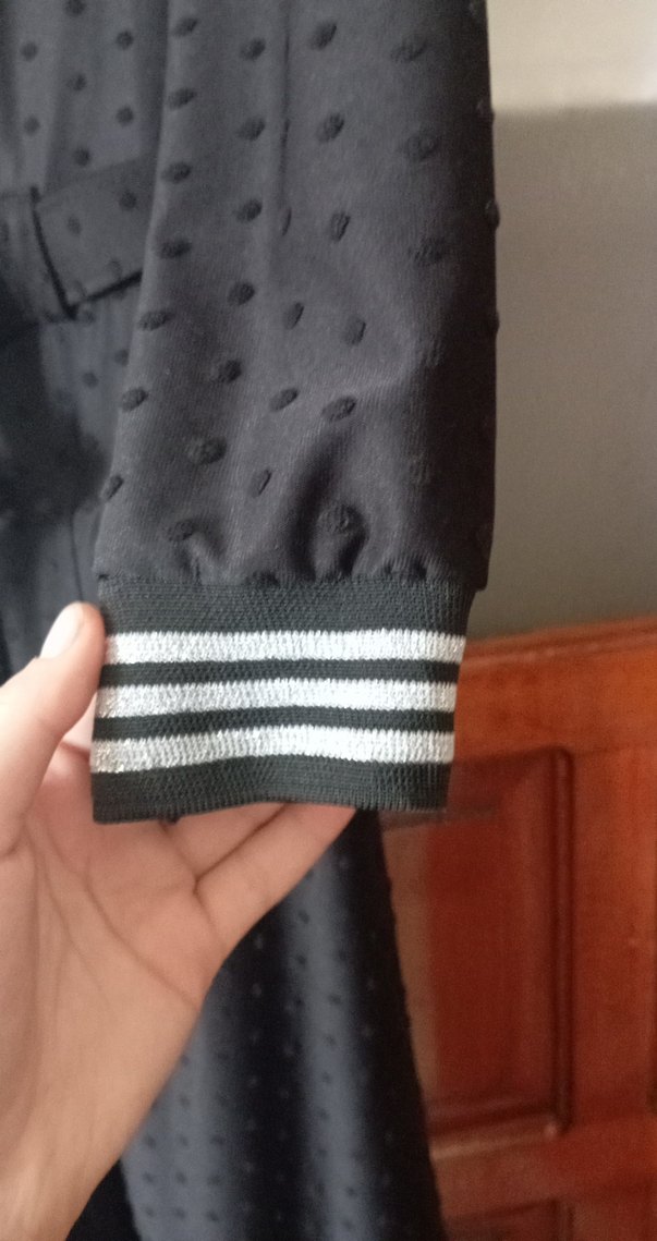 Kemerli Siyah Uzun  ferace kabsonlu - Görsel 5