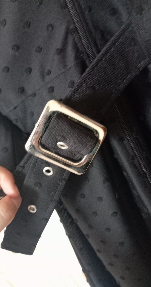 Kemerli Siyah Uzun  ferace kabsonlu - Görsel 4