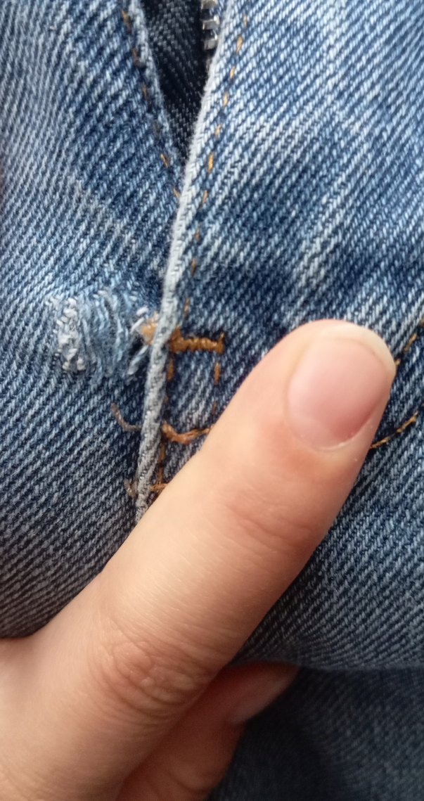 Mavi Düğmeli Kadın Midi Kot Pantolon - Görsel 3