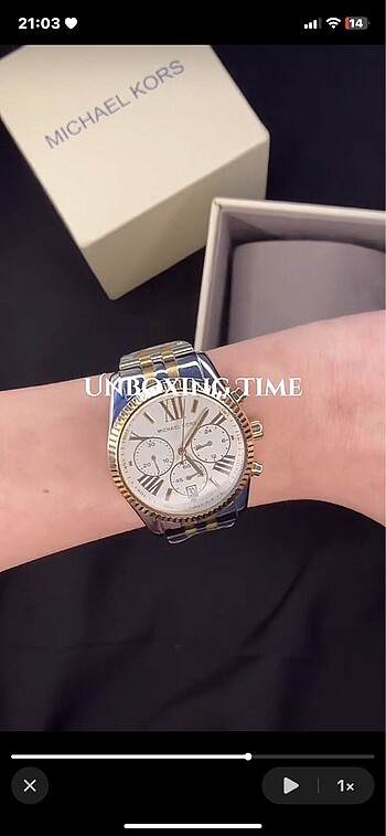  Beden altın Renk Micheal kors saat MK5955