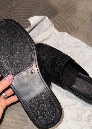 DS DAMAT Klasik Siyah Ev Terliği - Görsel 3