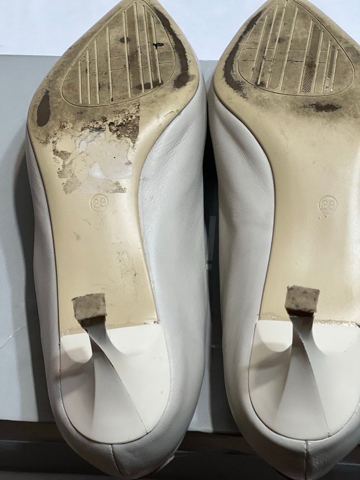 Bej Stiletto Topuklu Kadın Ayakkabısı - Görsel 4