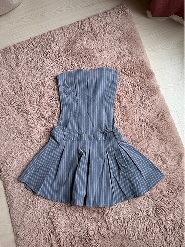Bershka bershka straplez elbise (mini)