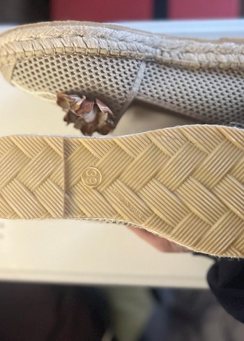 Vizon Kadın Çiçek Aksesuarlı Espadril - Görsel 5