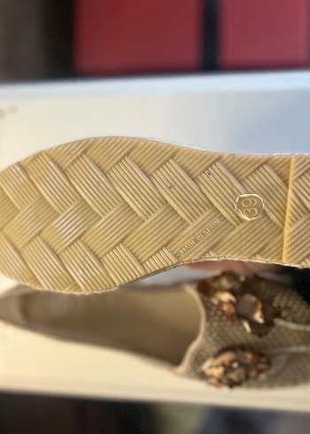 Vizon Kadın Çiçek Aksesuarlı Espadril - Görsel 6